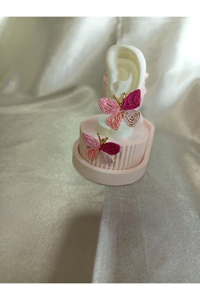 CSAYMODA PEMBE KELEBEK KÜPE