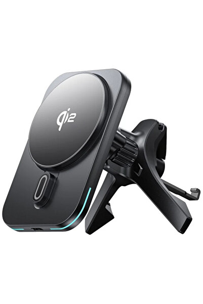 WIWU Qi2 MagSafe Air Vent Car Charger Black (CH-323)
