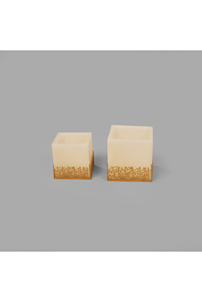 Dakakeen Concept Alf Layla Wa Layla Small Candle Holder – Gold Brass Hollow C...
