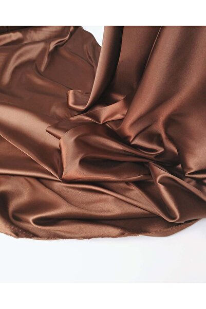 Kumaş Parça Κόκκινο καφέ χρώμα, σατέν ύφασμα, πλάτος: 140 εκ.