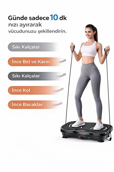 welcomein Titreşimli Dijital Kumandalı Egzersiz Aleti Tüm Vücut Yağ ve için E...