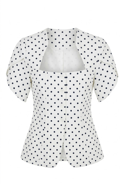 HAZELANNA Μπλούζα πουά με κουμπιά