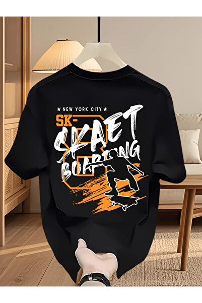 gencerco Mr. skateboarding printed premium oversize t-shirt