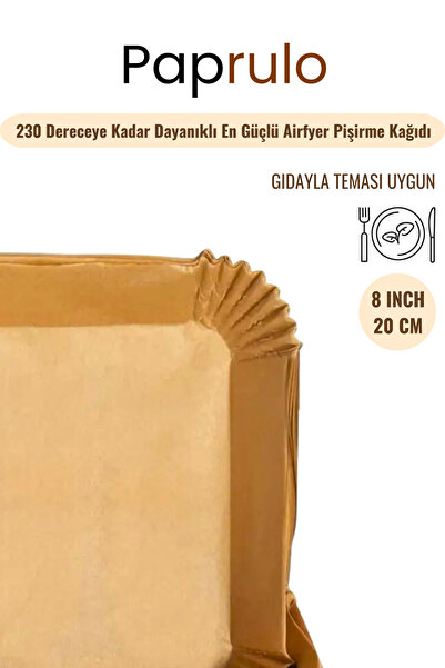 Paprulo Büyük Boy Airfryer Pişirme Kağıdı Fritöz Pişirme Kağıdı XXL Uyumlu En Büyük Model