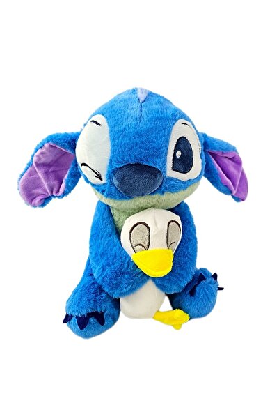 velve Jucarie de plus Stitch με πιγκουίνο στο μπράτε, μπλε