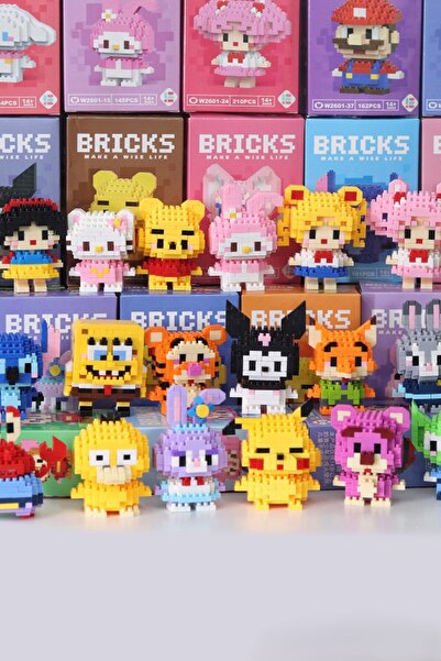 Magicway (Rastgele Model Gönderilir) Bricks 3D Puzzle Karakter Figürler Yapbo...