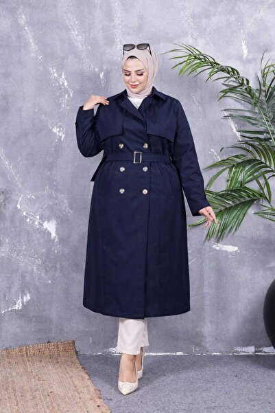 Marjinal City Καμπαρντίνα με επένδυση εσωτερικά και λεπτομέρεια με κουμπιά