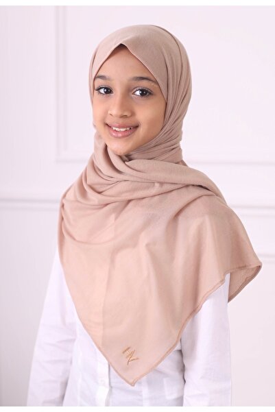 HIJAB VIP Girls' Sewn Veil - Dark Beige