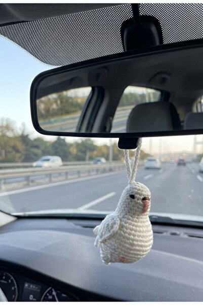 perasse Güvercin araba süsü örgü amigurumi