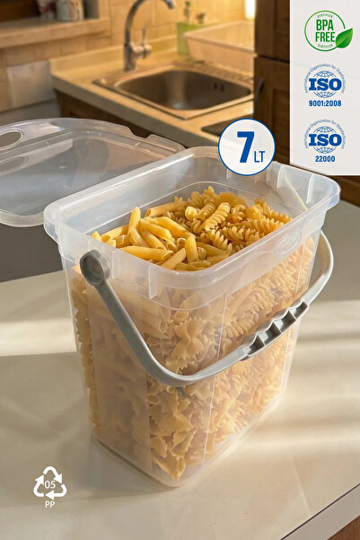 GOLCIA 7 Litre BPA İçermeyen Şeffaf Portatif Saklama / Depolama Kutusu