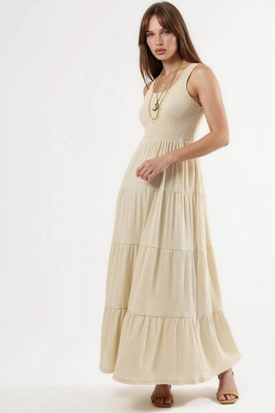 Hiccup BUSEM Φόρεμα μάξι με υφή και λαιμόκοψη U