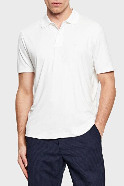 Emporio Armani Modal ve İpek Karışımlı Regular Fit Düğmeli Polo Erkek POLO EM...