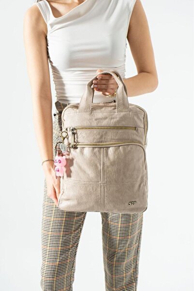 Baginn Vegan Leather Women's Backpack Laptop-Document Backpack 33*25 cm with ...