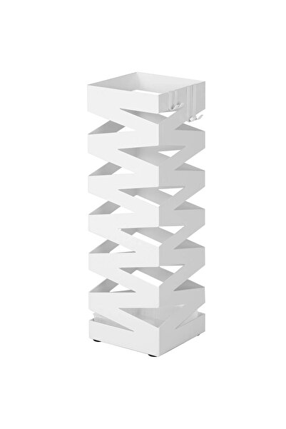 Brius Suport metalic pentru umbrele, cu carlige si tava de picurare, 15x15x49...