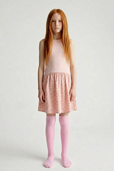 EFFE Λεπτές κάλτσες παιδικές από βαμβακερό μείγμα με κορδόνια πάνω από το γόνατο