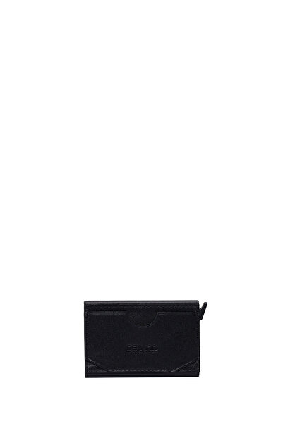 Derimod Men's Black Leather Card Holder 000A2D350918