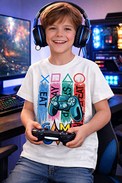 Tiny and Co 100% Cotton Hard Game Printed Kids T-Shirt