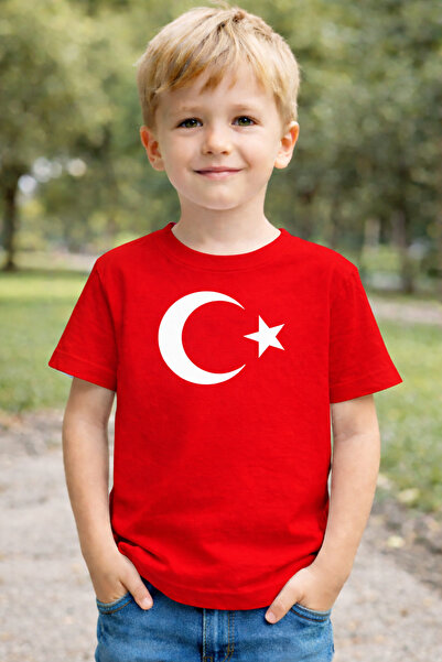 Tiny and Co تي شيرت أطفال مطبوع عليه هلال ونجمة مصنوع من القطن بنسبة 100%، خا...