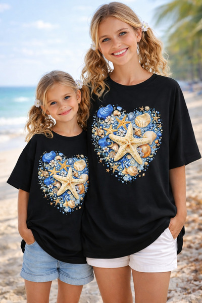 Tiny and Co 100% Cotton Mother/Child Combination Printed T-Shirt