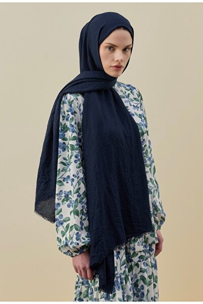 lune SOFT BAMBU ŞAL LACİVERT
