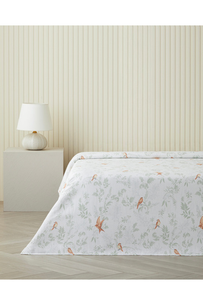 English Home Birdlight Çift Kişilik Pike 200x220 cm Yeşil