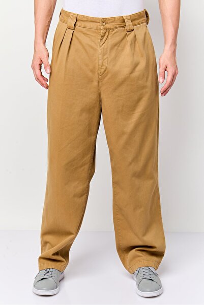 Gant Men Regular Fit Textured Straight Leg Pants, Mustard Beige