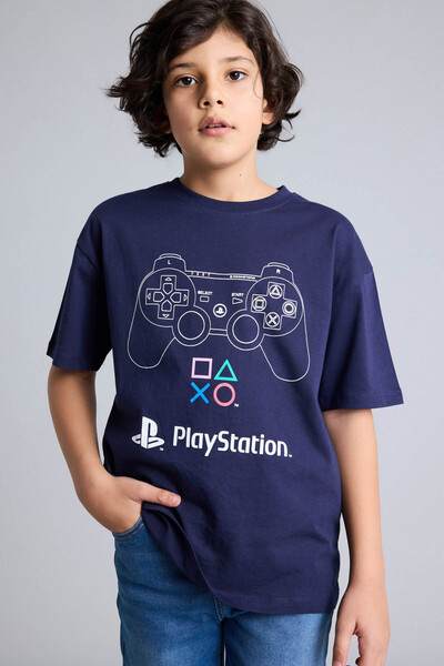 DeFacto 100% pamučna PlayStatıon majica prevelikog kroja za dečake G9074A826SM