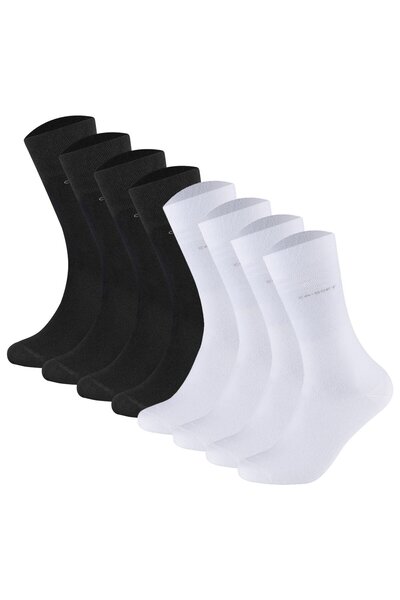 camano Unisex Socken - Soft Socks, einfarbig, 8er Pack