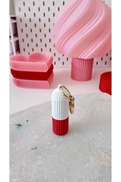 By Selen Suyolcu Lips Stick Box Keychain
