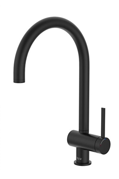 Roca ONA A5A841FNB0 βρύση κουζίνας, ψηλή, τύπου C, ματ, Μαύρο