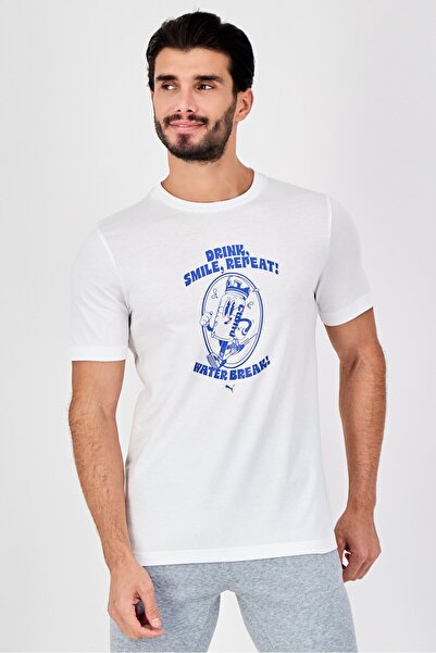 Puma Men Sportswear Fit Short Sleeve Outdoor T-Shirt, White