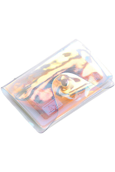Ku er Transparent card holder, 12 pages, 24 card slots, colorful laser, simpl...