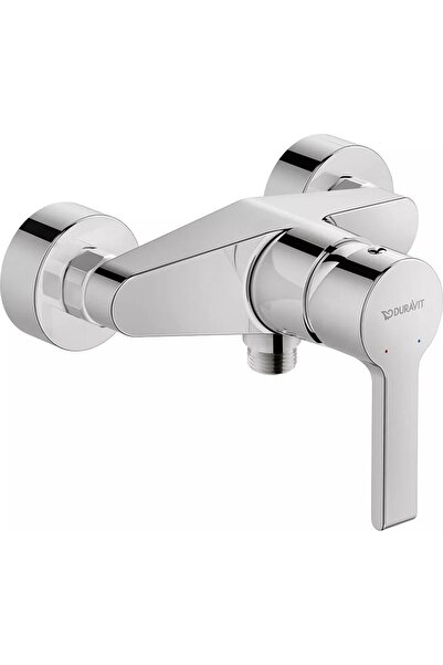 Duravit Μπαταρία ντους B.2 B24230000010, επίτοιχη, μονομοχλική, με κεραμικό έ...