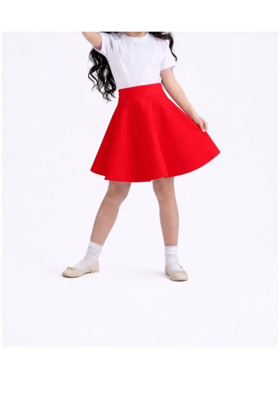 MRDN MODA Κοριτσίστικη επίσημη φούστα με φαρδύ τελείωμα για 23 Απριλίου, 19 Μ...