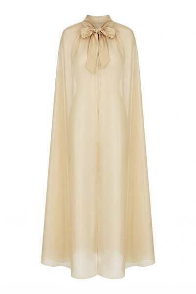 Feu De Elu Voile ten satin ribbon tulle cape