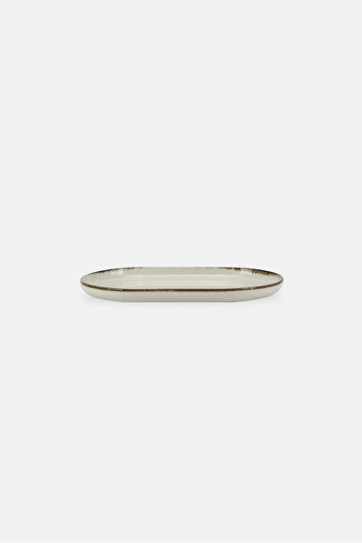 Muy Mucho Medium Oval Shape Plate, Grey