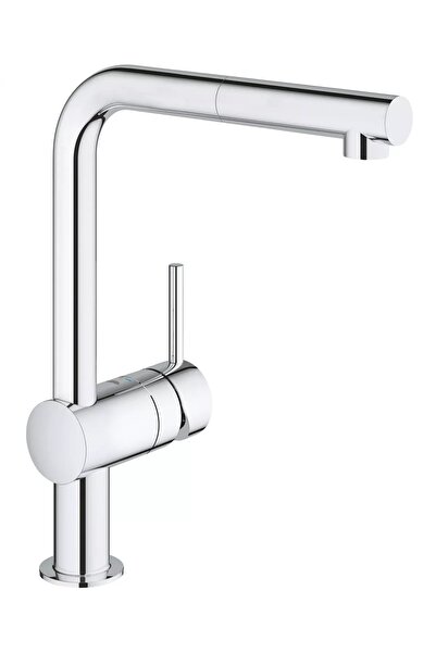 Grohe Vento 30436000 βρύση κουζίνας, ψηλή, τύπου L, με ντους, μονομοχλική, Χρωμέ