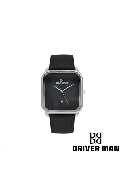 DRIVERMAN Men's Leather Watch with a Harem Design and a Matte Frame Adds to t...