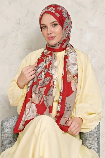 BONASERA EŞARP شال نسائي للحجاب من قماش الفوال، شال خفيف الوزن مقاوم للتجاعيد...