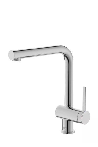 Roca ONA A5A831FSM0 βρύση κουζίνας, ψηλή, τύπου L, ματ, σατινέ ατσάλι