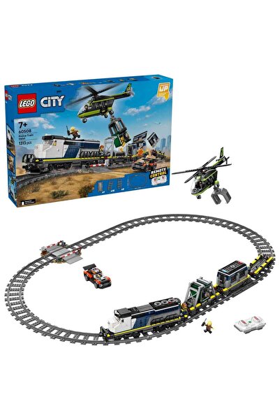 LEGO City Train Heist 60508 – Creative Toy with 6 Minifigures for Children Ag...