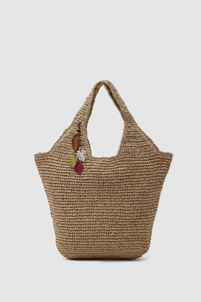 OGGO Wicker Saddlebag Shoulder Bag