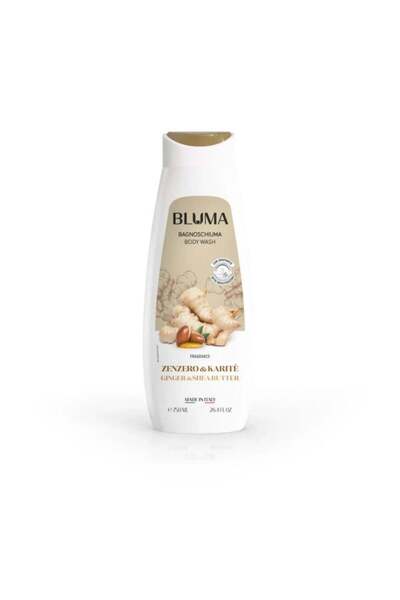 BLUMA Αφρόλουτρο με άρωμα τζίντζερ και βουτύρου καριτέ, ZENZERO & KARITE, 750 ml