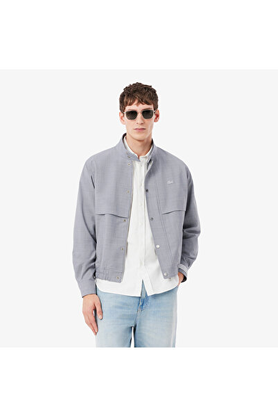 Lacoste Erkek Dik Yaka Gri Ceket