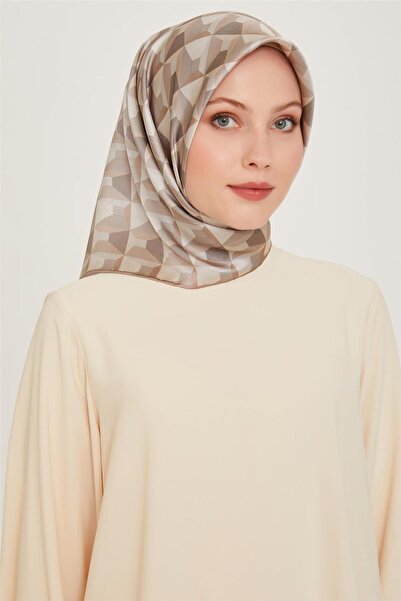 Armine Silk Scarf 2025 Winter - 9204-85 Cream Twill