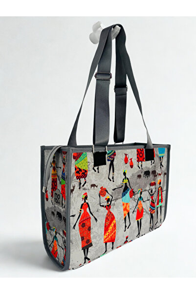 MORA BAG Carrying Bag - African Woman / Gray