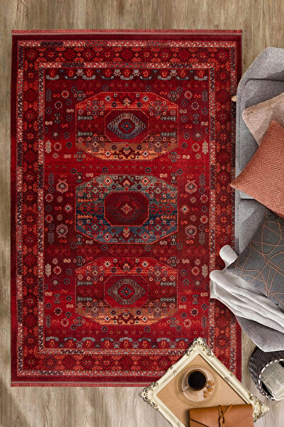 ART LINE Vintage Desenli Halı Leke Tutmaz, Salon ve Oturma Odası Halısı