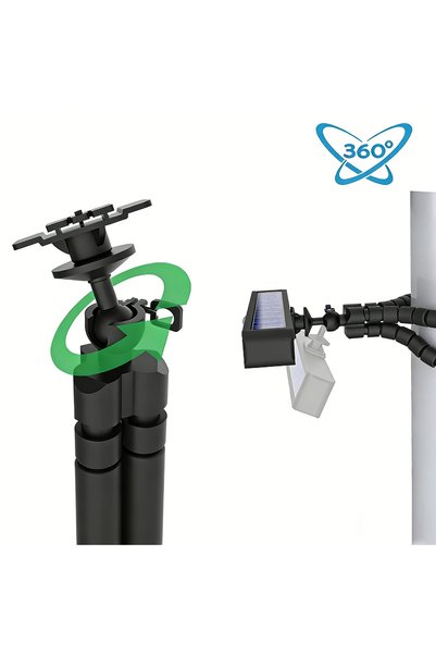 Snooe Solar-powered Octopus Spotlights – Outdoor Waterproof Clip-on Lights