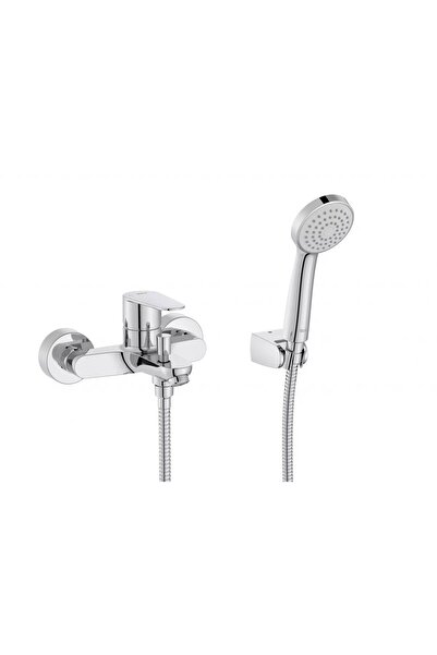 Roca 2 σε 1 Σετ μπαταρίας μπανιέρας Victoria Plus A5A014FC00, επίτοιχη, με ντ...