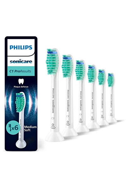 Philips Sonicare Pro Results HX6016/87, σετ 6 ανταλλακτικών κεφαλών βούρτσας,...